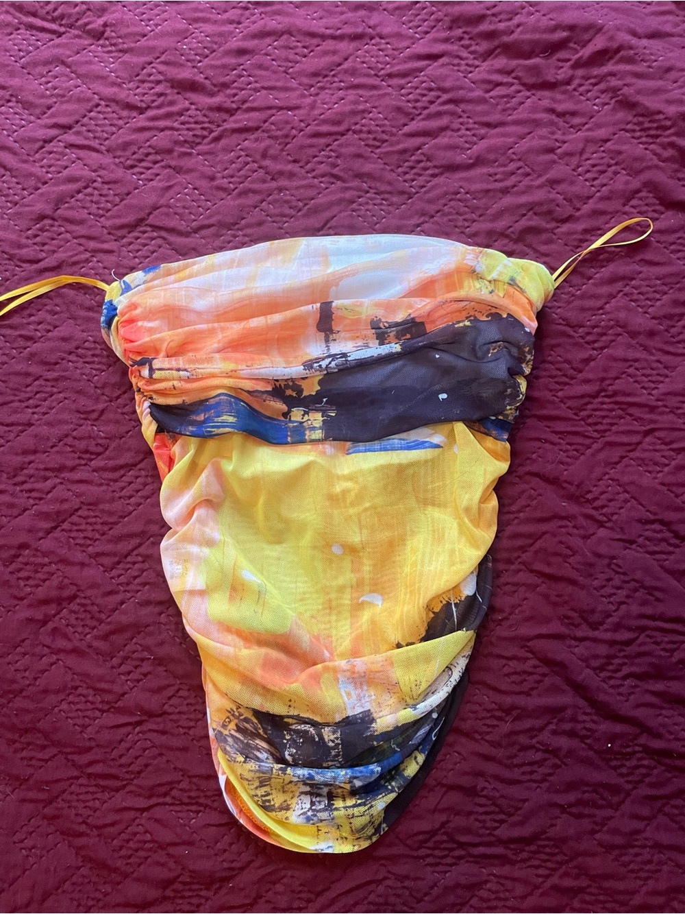 Zara Strapless Rushed Top